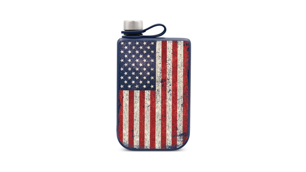 Yukon Outfitters 9oz Highline Flask, USA Flag, YF09USA