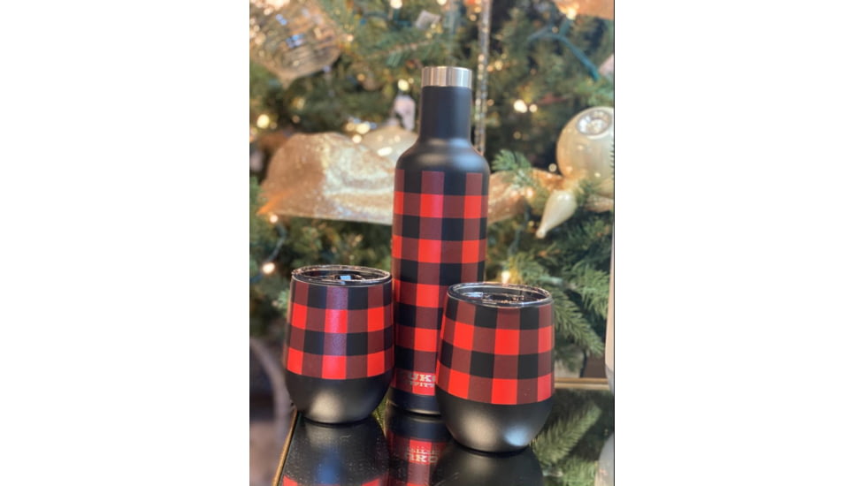 Yukon Outfitters Freedom 3PC Wine Set, Buffalo Plaid, MG3PCWGSB