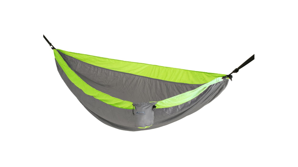 Yukon Outfitters Patriot Hammock w/Tree Straps, Lime Green/ Slate Gray, APP1601GyNG