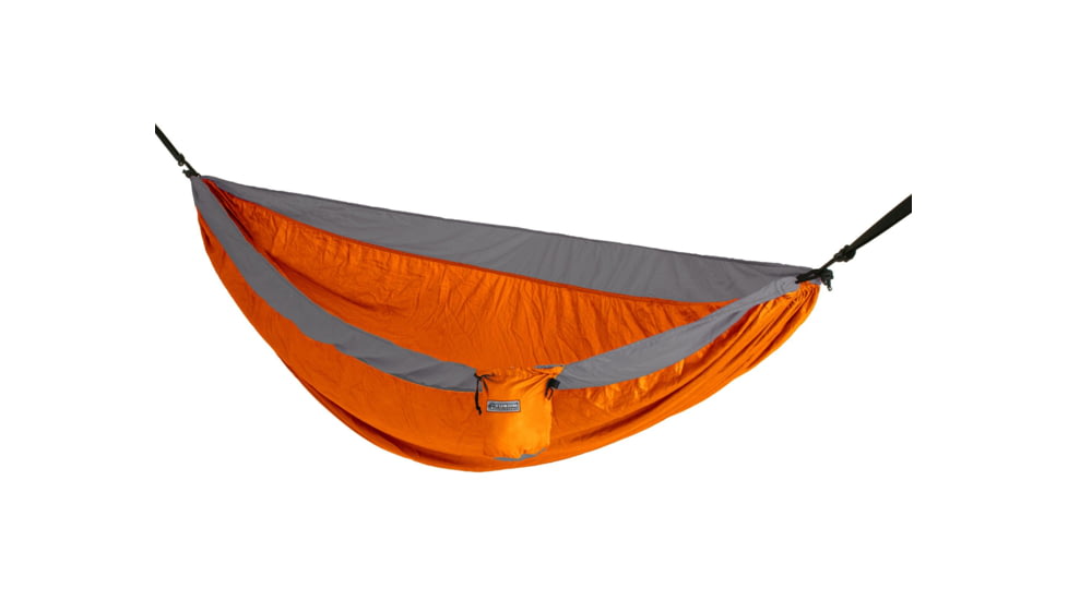 Yukon Outfitters Patriot Hammock w/Tree Straps, Slate Gray/Orange, APP1601OGy