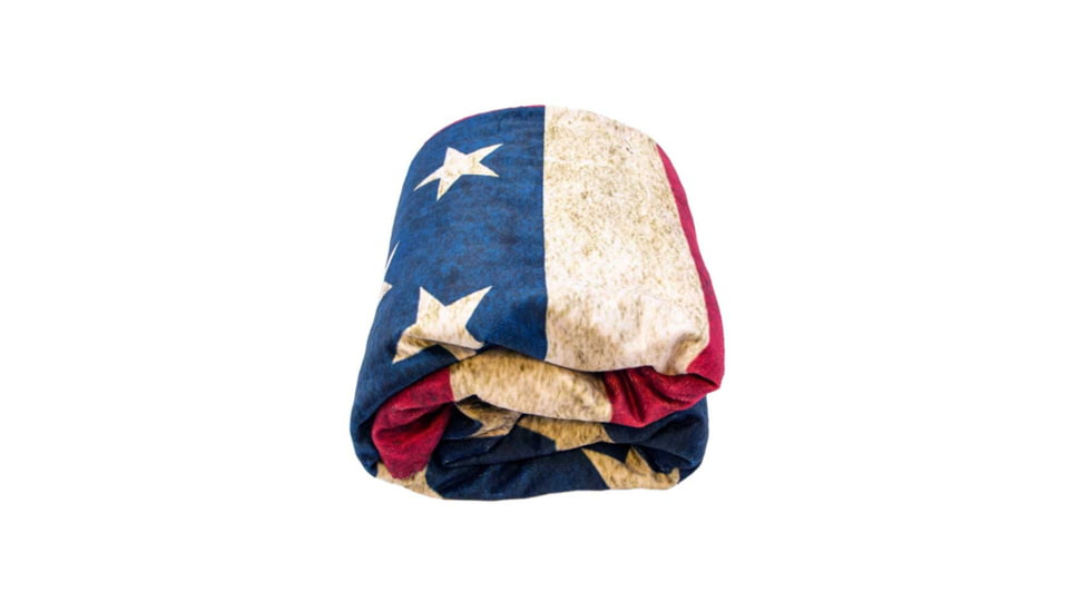 Yukon Outfitters Sherpa Lined Lodge Blanket, 50x60in, Old Glory, MGYSB8014