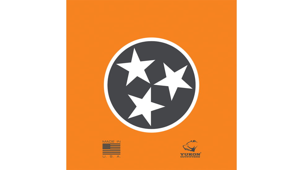 Yukon Outfitters Trail Bandana, TN Flag Orange &amp; Grey SPF 50, MGYTB811