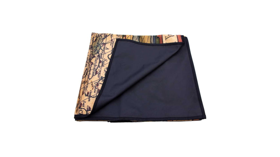 Yukon Outfitters Water Resistant Camp Blanket, 50x60in, World Map, MGYCB805