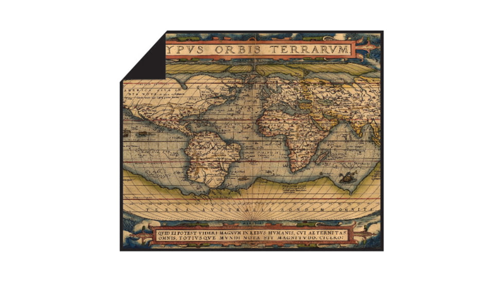 Yukon Outfitters Water Resistant Camp Blanket, 50x60in, World Map, MGYCB805