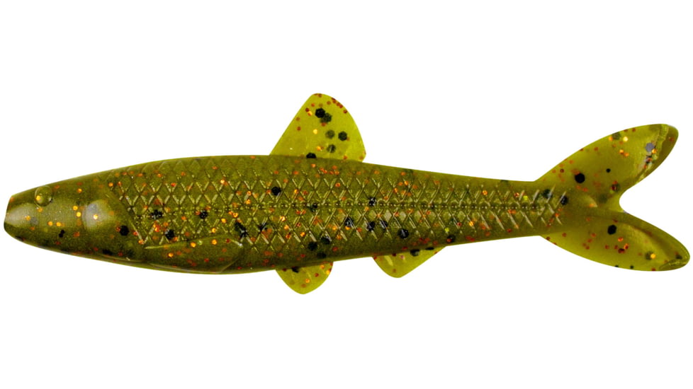 Yum Ned Minnow Bait, 3in, Green Pumpkin Copper, YNM3370