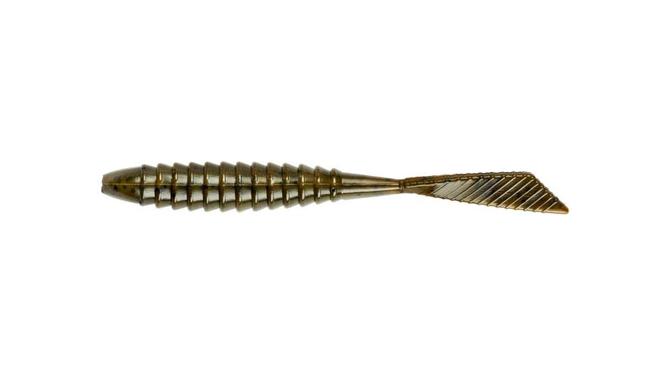 Yum Warning Shot Bait, 3.75in, Green Pumpkin, YWS308