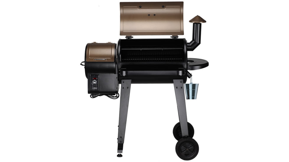 Z Grills 7-in-1 Wood Pellet Grill &amp; Smoker w/ Wireless Meat Probe Thermometer, Brown/Black, Medium, ZPG-450APRO
