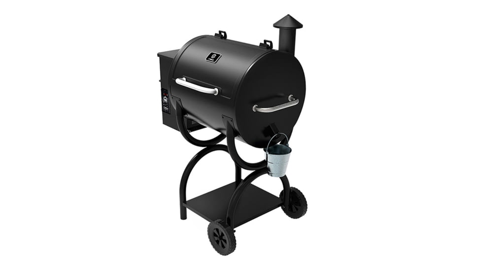Z Grills ZPG-550A 8-in-1 Wood Pellet Grill, BBQ &amp; Smoker, 40x25x48in, Black, Medium, ZPG-550A