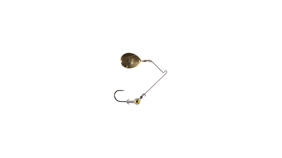 Z-man Bullzeye Spinnerbait Size 4 Blade 1/8oz, Gold, BES18-01