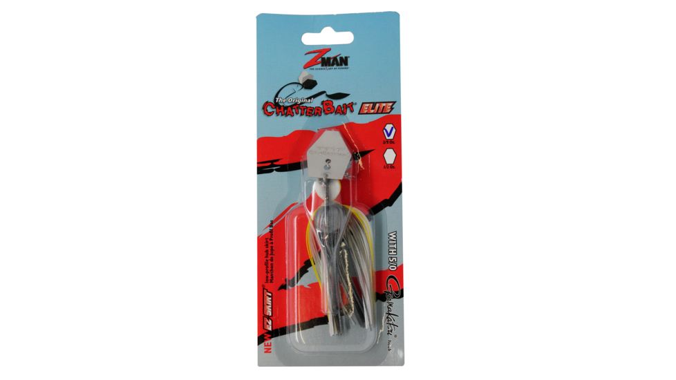 Z-man Chatterbait Elite Swim Jig, 3/8oz, Sexy Shad, CB-EL38-07