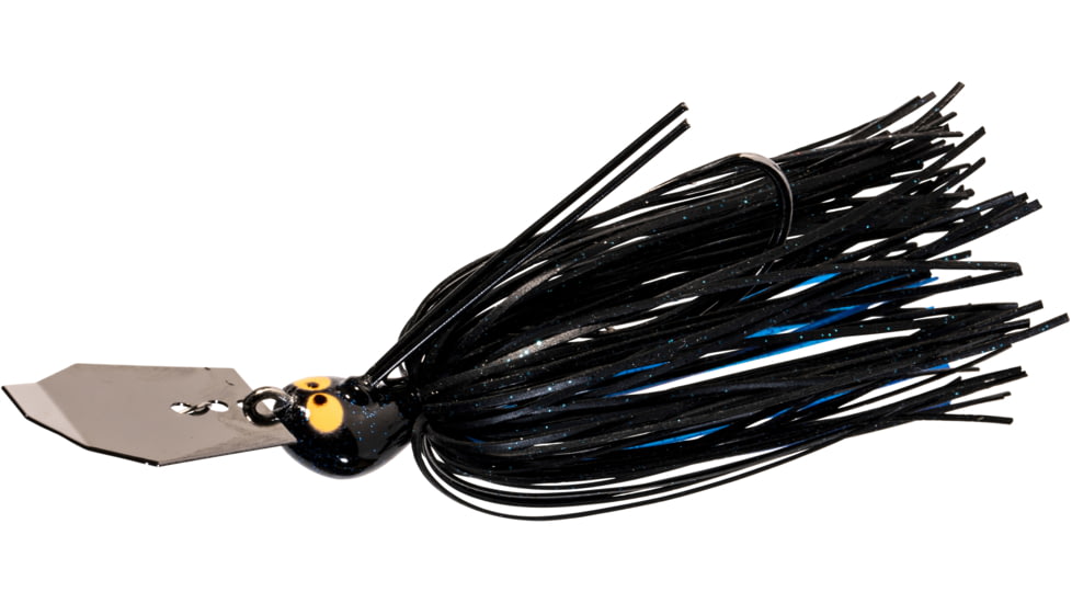 Z-man Crosseyez Chatterbait 3/8oz, Black/Blue, CBCE38-02