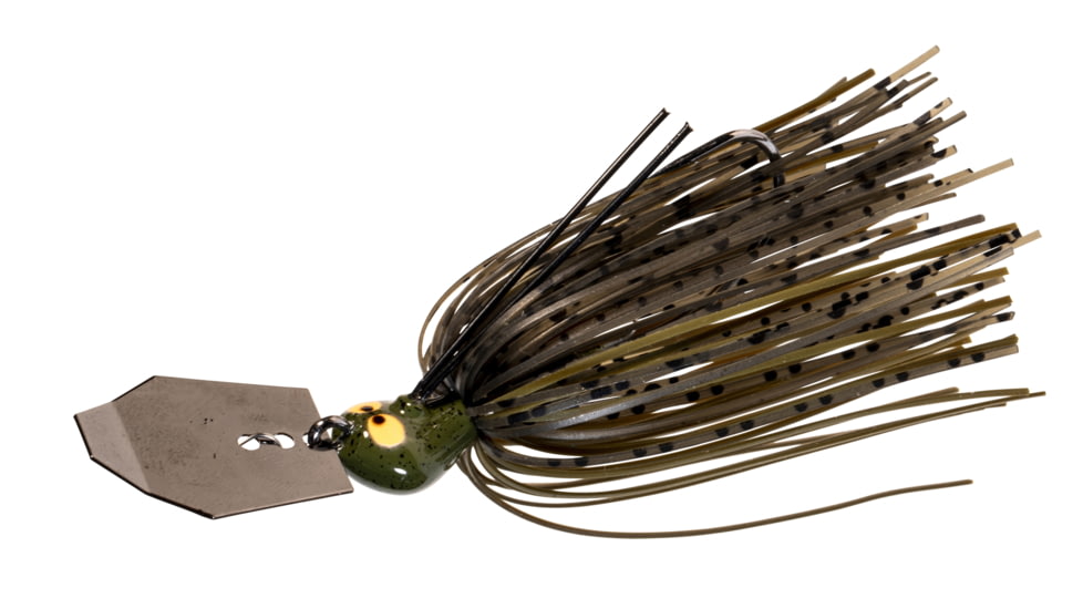 Z-man Crosseyez Chatterbait 3/8oz, Green Pumpkin, CBCE38-03
