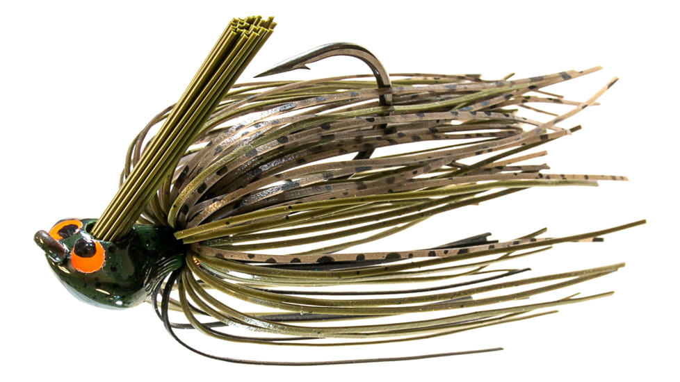 Z-man Crosseyez Flipping Jig 5/8oz, Green Pumpkin, CEFL58-02
