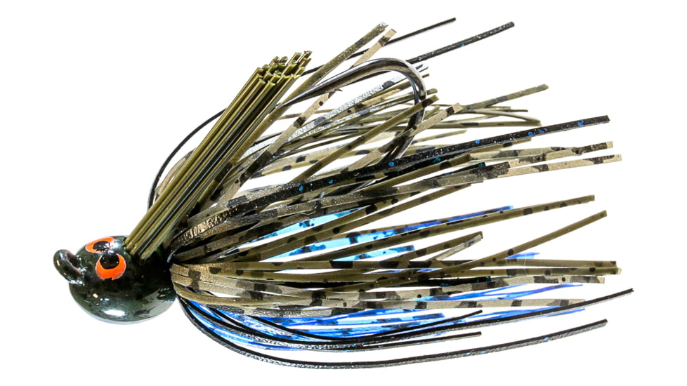 Z-man CrossEyeZ Power Finesse Jig, Bruised Green Pumpkin, 1/4oz, CEPF14-08