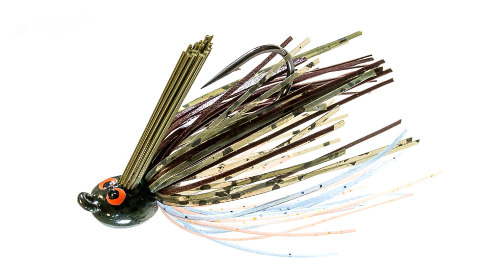Z-man CrossEyeZ Power Finesse Jig, 3/8oz, Pond Scum, CEPF38-05