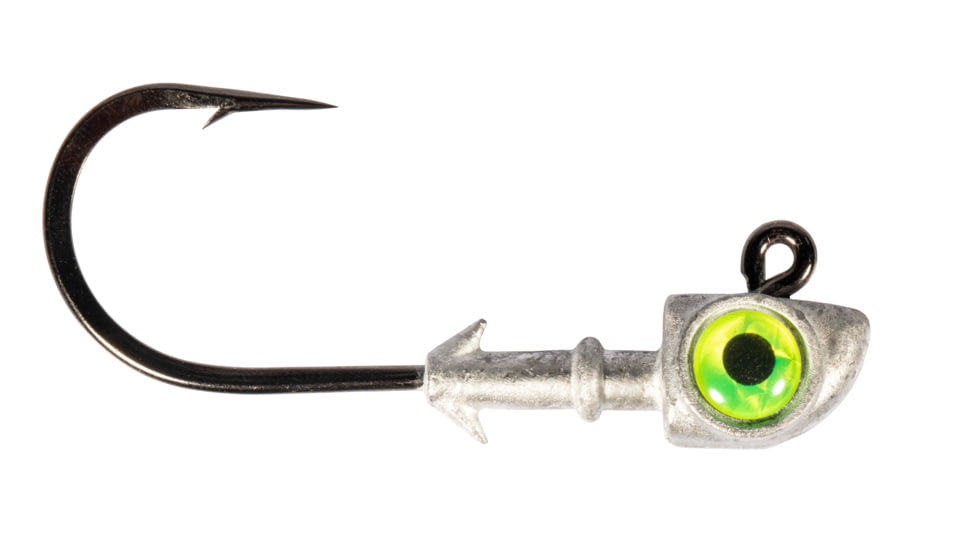 Z-man Diezel Eye Jighead, 3/4 oz, 6/0, 2 Pack, Chartreuse, DE6034-03PK2