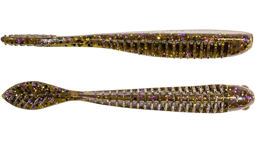 Z-man Trick Shotz Soft Bait, 6, 3.5in, Green Pumpkin, TS35-316PK6