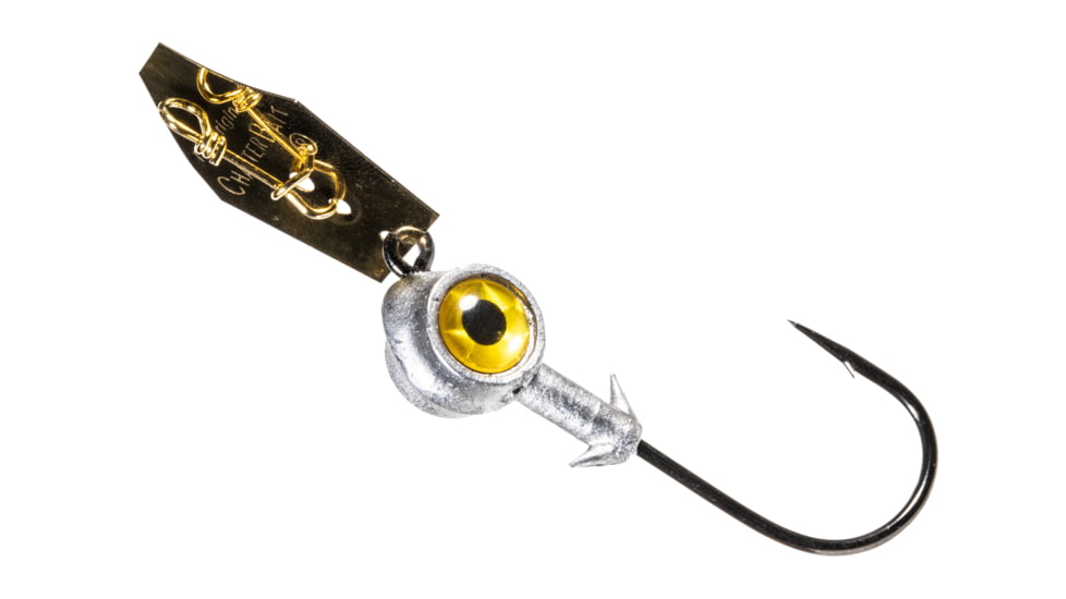 Z-man Eye Strike Chatterbait 4/0 1/2 oz Gold 2 Pack, CBE4012-2PK2