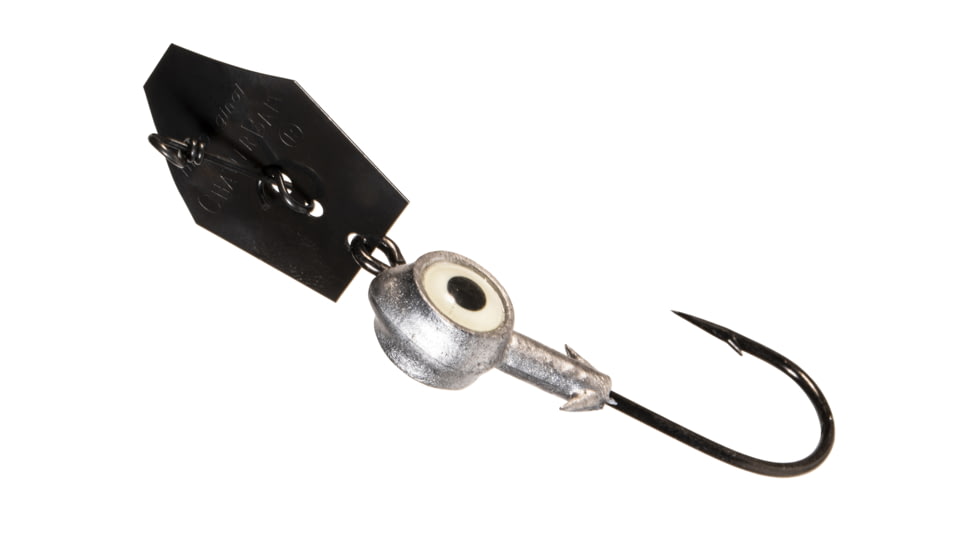 Z-man Eye Strike Chatterbait 4/0 3/8 oz Black 2 Pack, CBE4038-3PK2