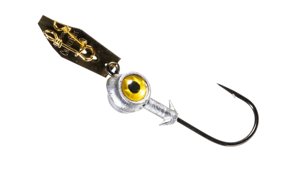 Z-man Eye Strike Chatterbait 4/0 3/8 oz Gold 2 Pack, CBE4038-2PK2