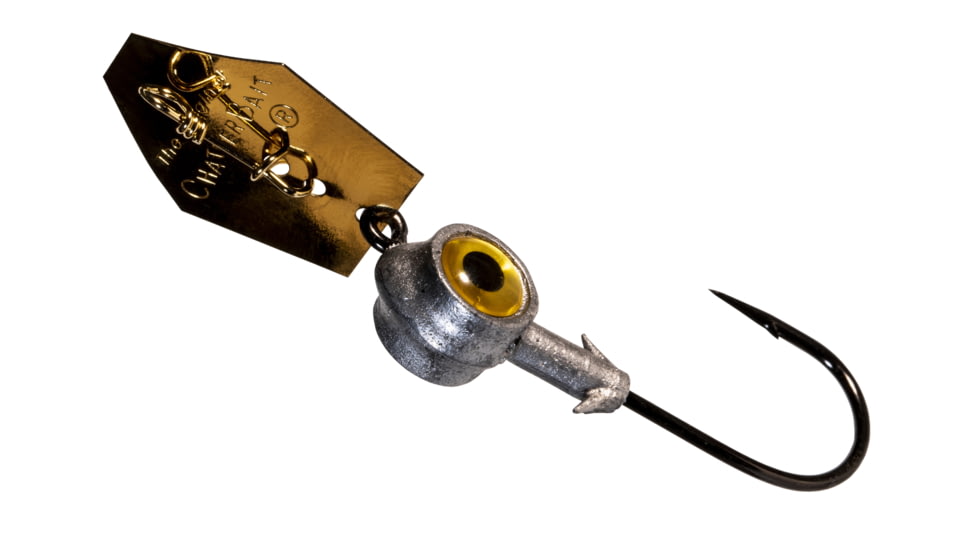 Z-man Eye Strike Chatterbait 5/0 3/8 oz Gold 2 Pack, CBE5038-2PK2