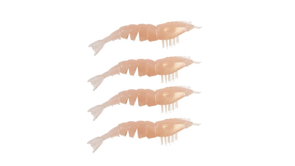 Z-man EZ SHRIMPZ UNRIGGED 3.5 NATURAL4PK EZSU-228PK4