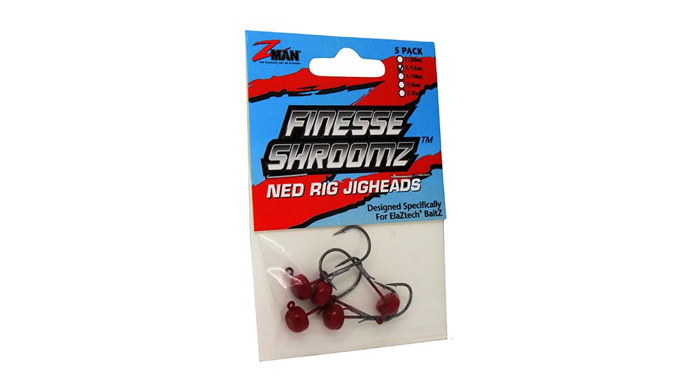 Z-man FINESSE SHROOMZ 1/15oz5PK RED FJH115-04PK5