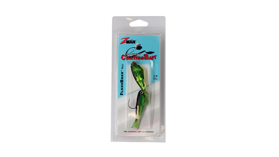 Z-man Flashback Mini Swim Jig, 1/8oz, Chartrues/Firetiger, CB-FBMINI18-08