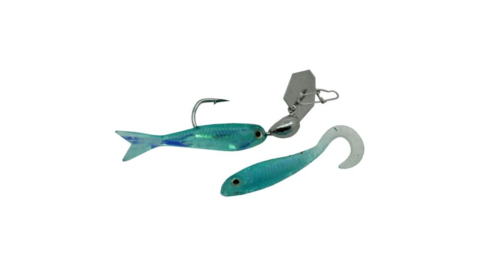 Z-man Flashback Mini Swim Jig, 1/16oz, Silver/Blue, CB-FBMINI116-04