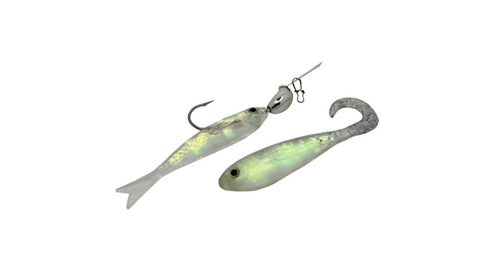 Z-man Flashback Mini Swim Jig, 1/16oz, Silver/Natural, CB-FBMINI116-02
