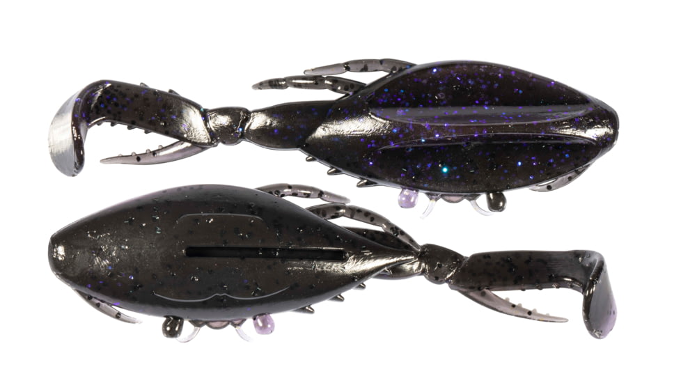Z-man Kicker Crabz Soft Baits, 3 pack, 3.5 in, Purple Demon, KC35-329PK3
