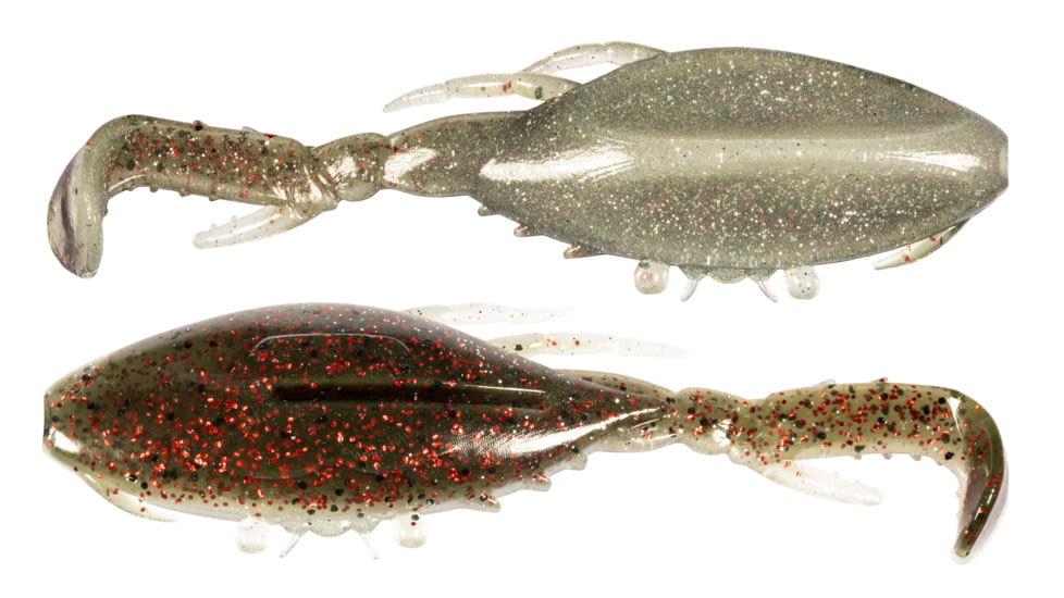 Z-man Kicker Crabz Soft Baits, 3 pack, 3.5 in, Redbone, KC35-266PK3