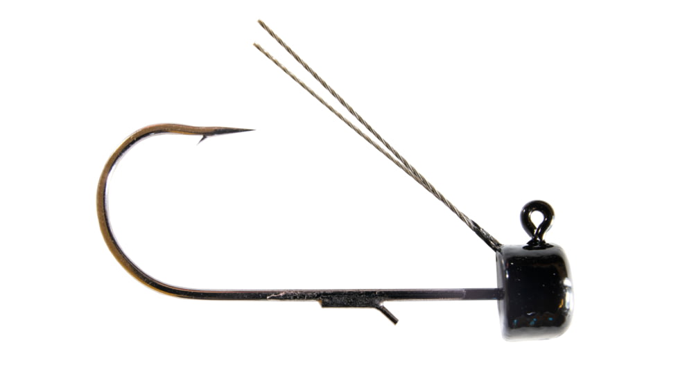 Z-man Mag Shroomz Weedless, Black, 1/4oz, 3 per Pack, MGHW14-02PK3