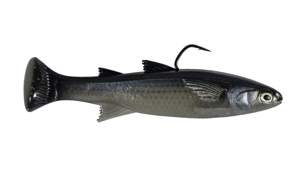 Z-man Mulletron LT Swimbait Lure, Glow Mullet, 4.5in, MTLT45-01