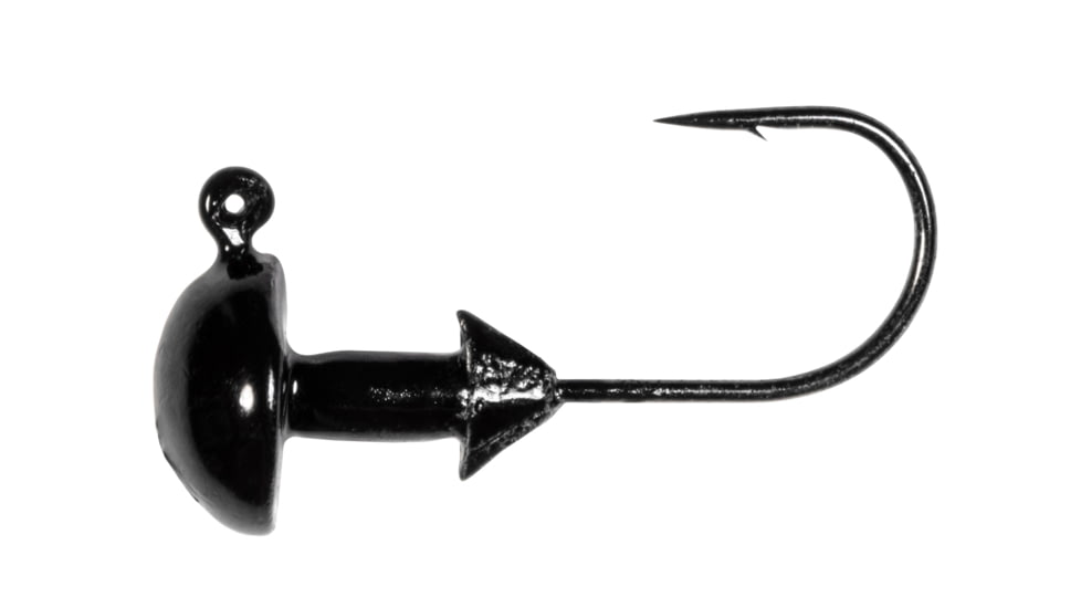 Z-man Og Mushroom Jigheads, Black, 1/32oz, 4 per Pack, OG132-02PK4