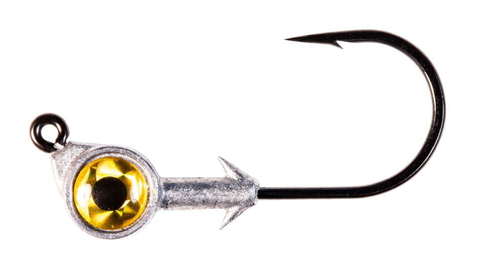 Z-man Swimbait Eye Jigheads 5/0, Gold, 1/4oz, 3 per Pack, SE5014-01PK3