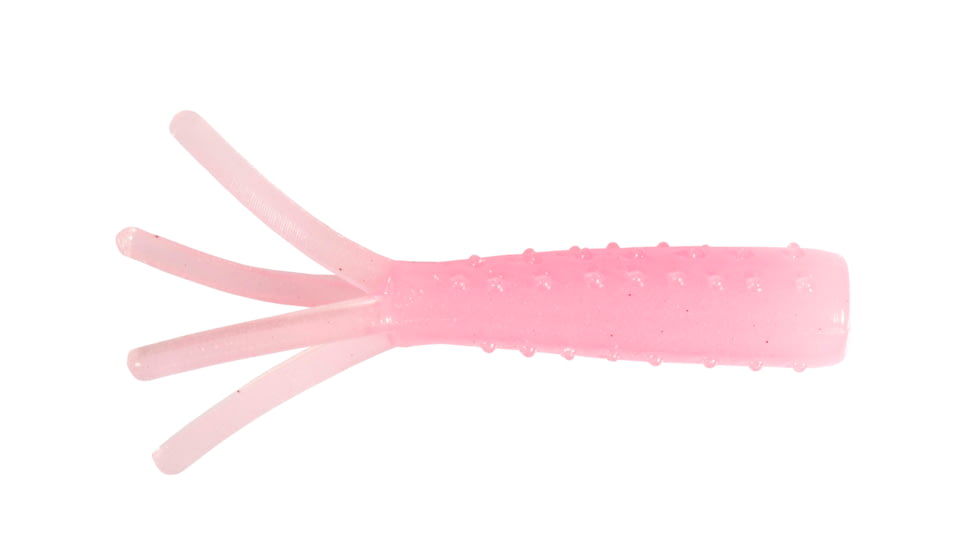 Z-man Tiny Ticklerz Soft Bait, 8 pack, 1.75in, Pink Glow, MTIC-270PK8
