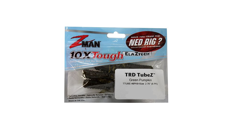 Z-man TRD TUBEZ 2.75 GRN PMPKN6PK TTUBE-46PK6