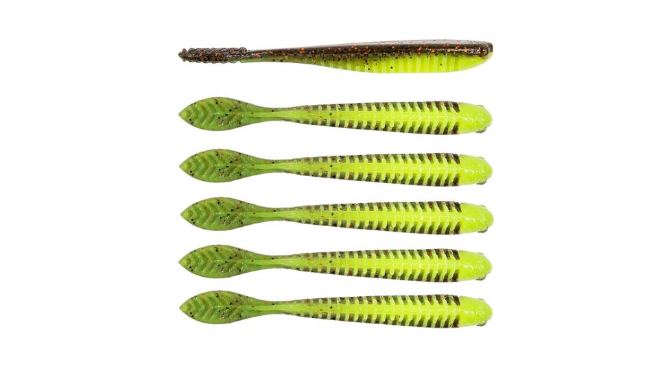 Z-man Trick Shotz Soft Bait, 6 pack, 3.5 in, Coppertruese, TS35-109PK6