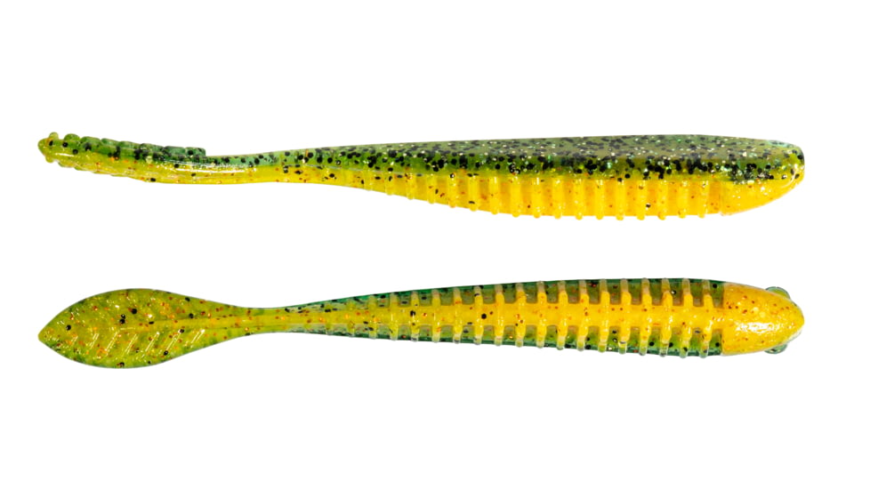 Z-man Trick Shotz Soft Bait, 6 pack, 3.5 in, Pro Yellow Perch, TS35-375PK6