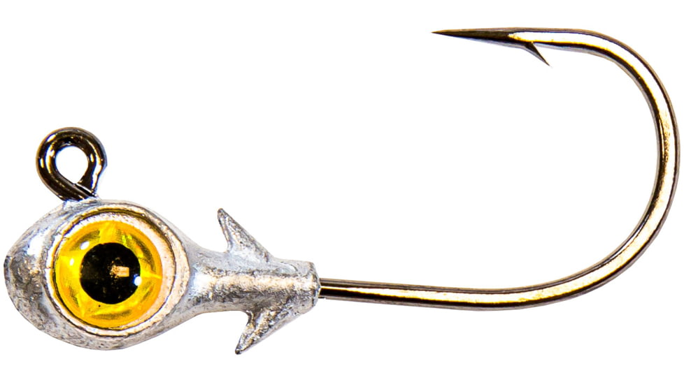 Z-man Trout Eye Finesse Jigheads, Gold, 1/8oz, 3 per Pack, TEFH18-04PK3