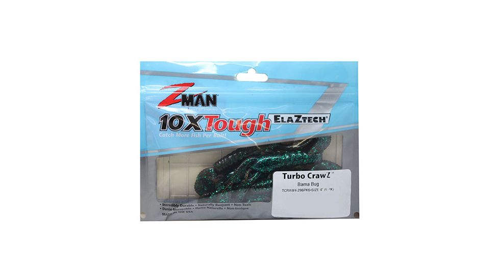 Z-man TURBO CRAWZ 4 BAMA BUG6PK TCRAW4-296PK6