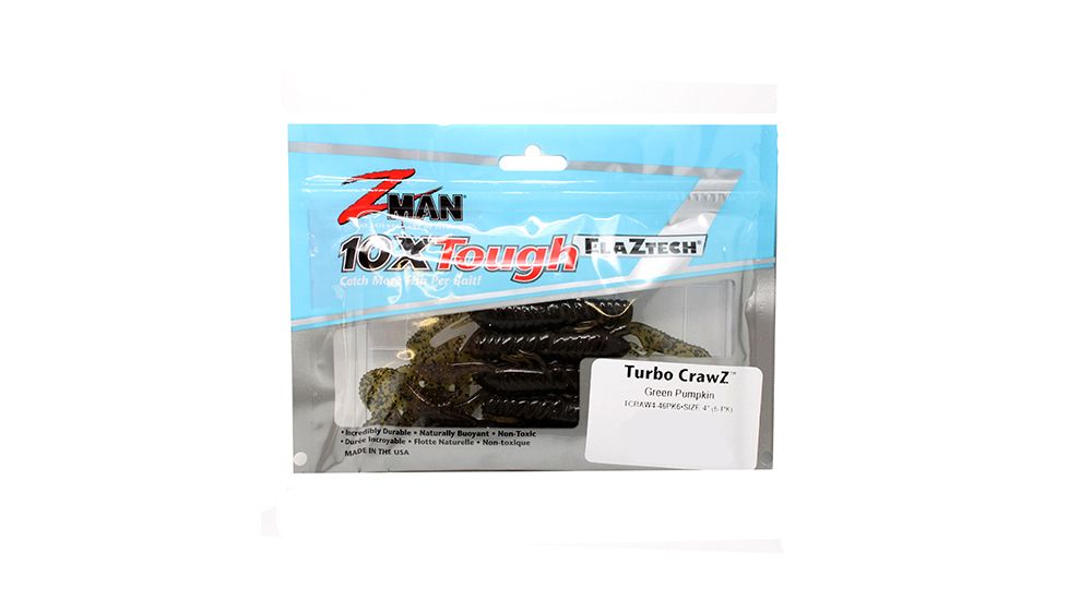 Z-man TURBO CRAWZ 4 GRN PMPKN6PK TCRAW4-46PK6