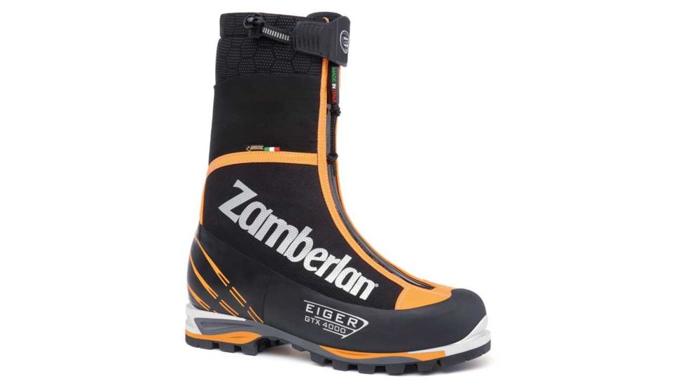 Zamberlan 4000 Eiger Evo GTX RR Mountaineering Boot - Men's, Black/Orange, 42 EU / 8 US 4000BO size 42 / 8