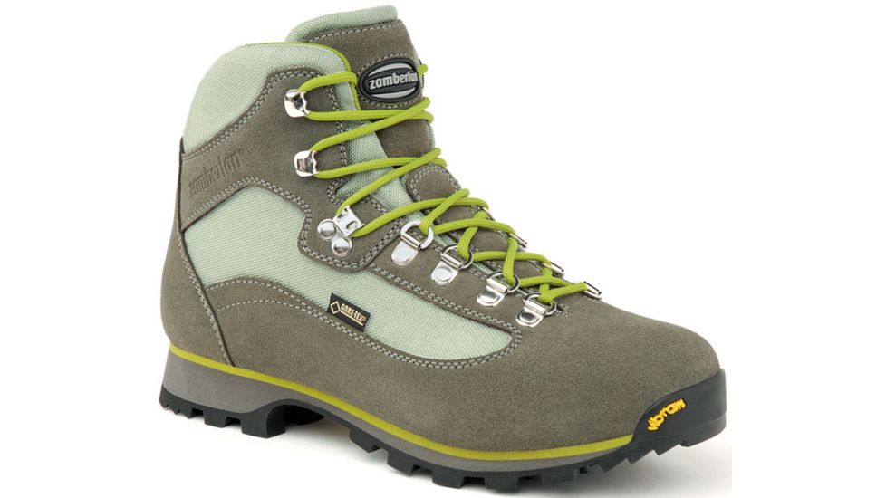 Zamberlan 443 Trailblazer GTX Hiking Boot - Women's-Light Grey/Acid Green-Medium-6