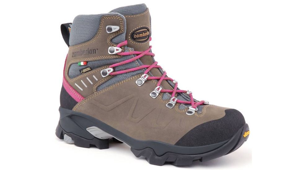 Zamberlan 982 Quazar GTX Backpacking Boot - Women's-Dark Brown/Pink-Medium-6
