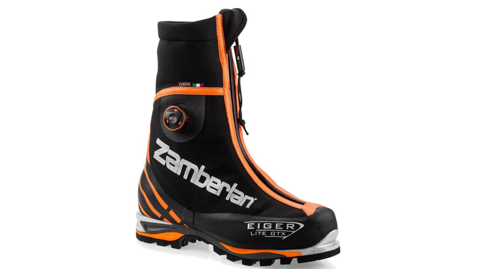 Zamberlan Eiger Lite Boa GTX RR Mountaineering Shoes - Mens, Black/Orange, 47 / 12, 3030BOM-47-12