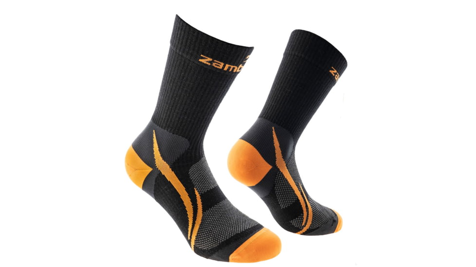 Zamberlan Socks, Black/Orange, Small, SOK-HIK-PAT-SM