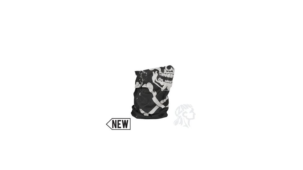 Zan Headgear Motley Tube, Polyester, Skull Xbones T227