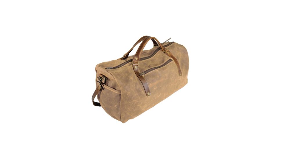 ZB Savoy Wax Canvas Weekender Bag, Tan WX18002TAN